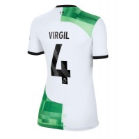 Dámy Fotbalový dres Liverpool Virgil van Dijk #4 2023-24 Venkovní Krátký Rukáv